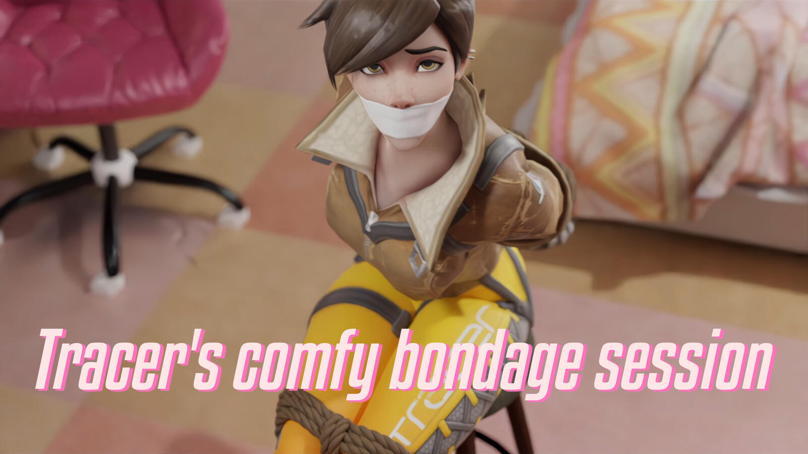 Tracer's comfy bondage session
